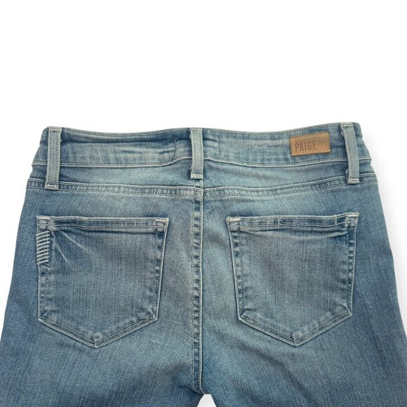 PAIGE Skyline Ankle Peg Jeans Distressed Hem - Picture 6 of 12
